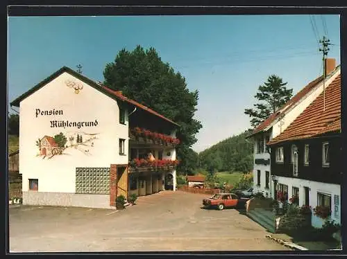 AK Bischofsheim-Oberweissenbrunn /Rhön, Gasthof und Pension zum Mühlengrund