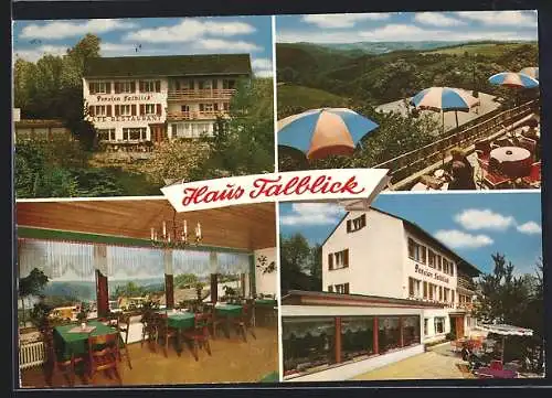 AK Espenschied /Taunus, Café, Hotel-Pension und Restaurant Talblick von H. Korn