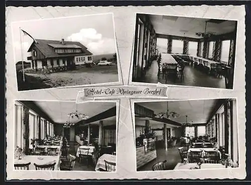 AK Ransel i. Rheingau, Hotel-Café-Pension Rheingauer Berghof, mit Speisesaal, Inh. F. Horstmüller