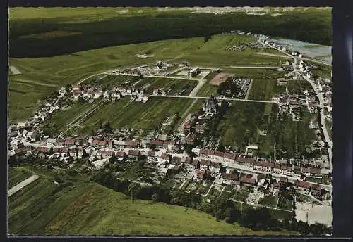 AK Lauterbach-Warndt /Saar, Gesamtansicht vom Flugzeug aus