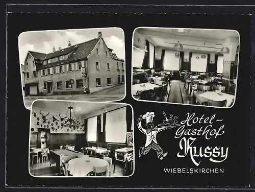 AK Wiebelskirchen, Hotel-Gasthof Kussy, mit Speiseräumen, Inh. Fam. Jos. Vohl