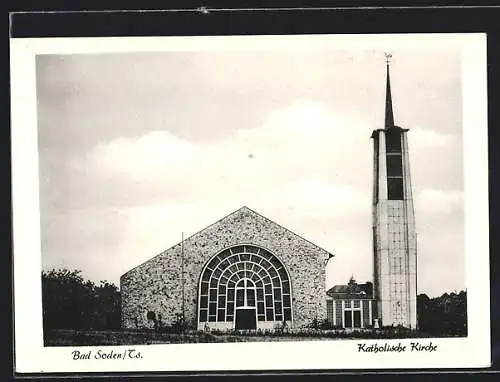 AK Bad Soden /Ts., An der Katholischen Kirche