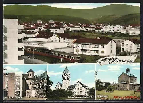 AK Kelkheim /Taunus, St. Dionysius, Franziskanerkloster, S-Bahn