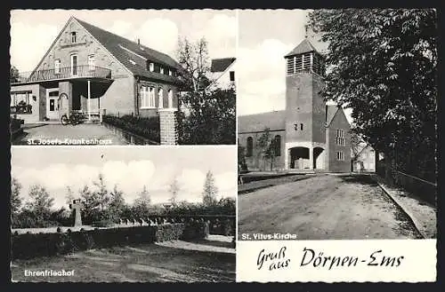 AK Dörpen-Ems, St. Josefs-Krankenhaus, St. Vitus-Kirche, Ehrenfriedhof