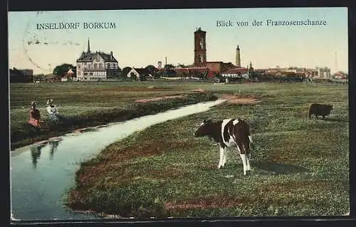 AK Borkum, Blick von der Franzosenschanze