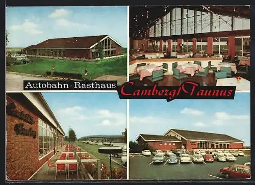 AK Camberg / Taunus, Autobahn-Rasthaus, KFZ