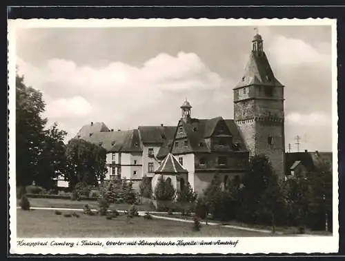 AK Camberg i Taunus, Obertor mit Hohenfeldsche Kapelle und Amtshof