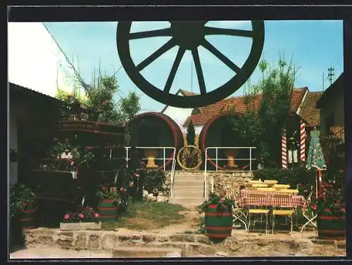 AK Bechtheim /Rhh., Gasthaus Zum Schwanen, die Schnitzelranch, Saulgasse 1, Inh. Familie Wagner