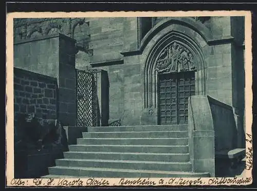 AK Worms a. Rh., Blick aufs Domportal