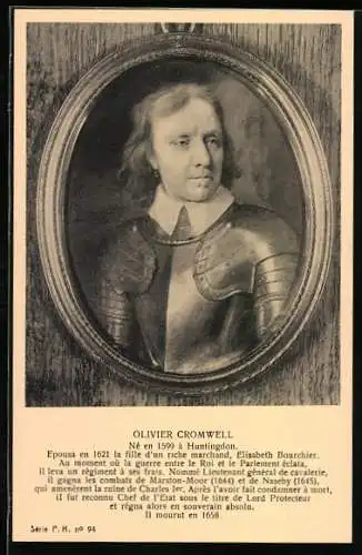 AK Olivier Cromwell, Au moment où la guerre entre le Roi et le Parlement éclata