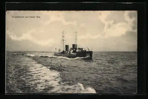 AK Torpedoboot 89 auf hoher See