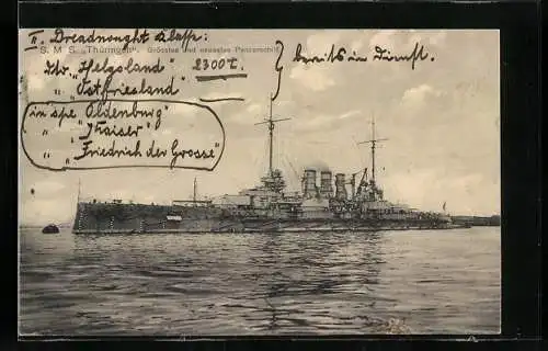 AK Panzerschiff SMS Thüringen