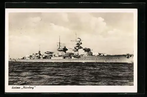 AK Kreuzer Nürnberg der Kriegsmarine