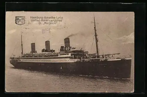 AK Passagierschiff Reliance in Fahrt