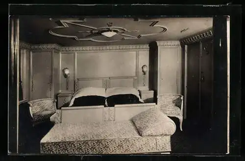 AK Dampfer Albert Ballin, Luxuskabine