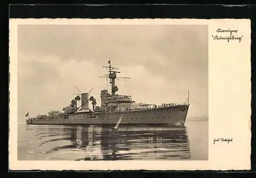 AK Kreuzer Königsberg der Kriegsmarine