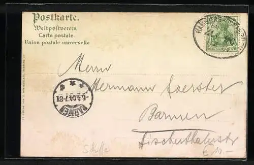 AK Schnelldampfer Blücher in voller Fahrt