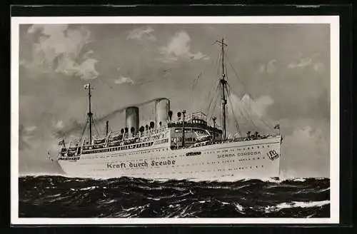 AK Passagierschiff Sierra Cordoba in voller Fahrt, n