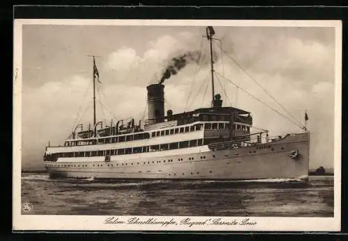 AK Salonschnelldampfer Rugard, Passagierschiff der Sassnitz-Linie