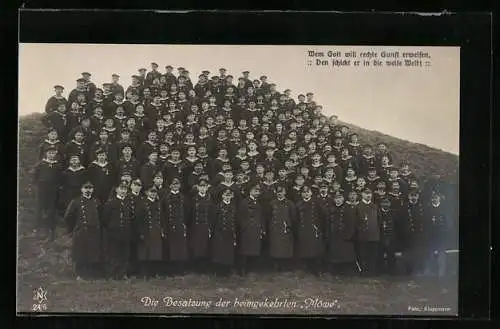 AK Die Besatzung der heimgekehrten Möwe