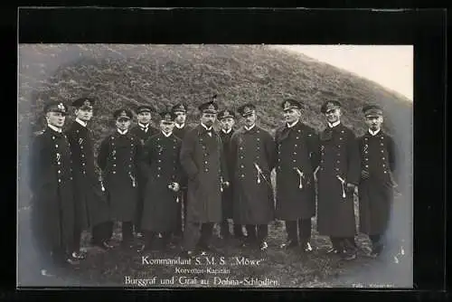 AK Kommandant S.M.S. Möwe, Korvetten-Kapitän Burggraf und Graf zu Dohna-Schlodien
