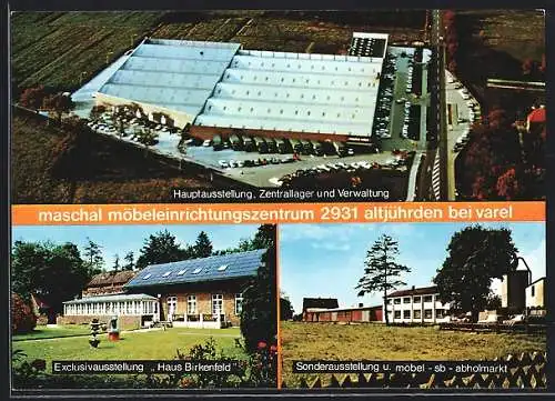 AK Altjührden bei Varel, Maschal Möbeleinrichtungszentrum, Sonderausstellungen und Hauptausstellung