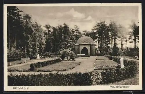 AK Ocholt i. O., Partie am Waldfriedhof