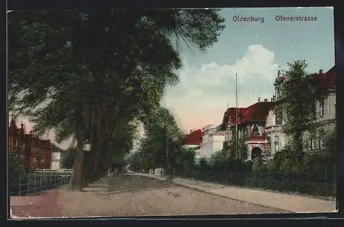 AK Oldenburg / Oldenburg, Blick in die Ofenerstrasse