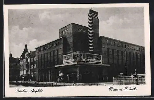 AK Berlin-Steglitz, Der Titania-Palast, Kino