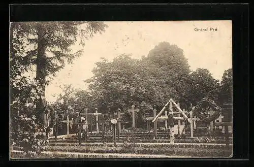 AK Kriegergräber bei Grand Pré