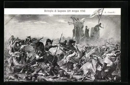 Künstler-AK Battaglia di Legnano, 1176