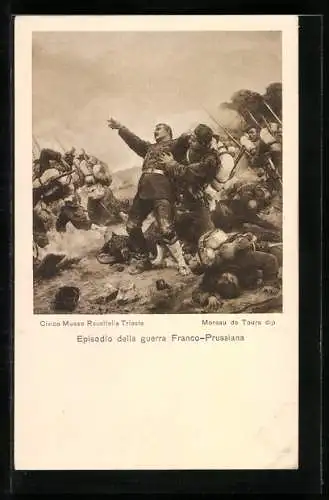 Künstler-AK Trieste, Civico Museo Revoltella, Episodio della guerra Franco-Prussiana, Reichseinigungskriege