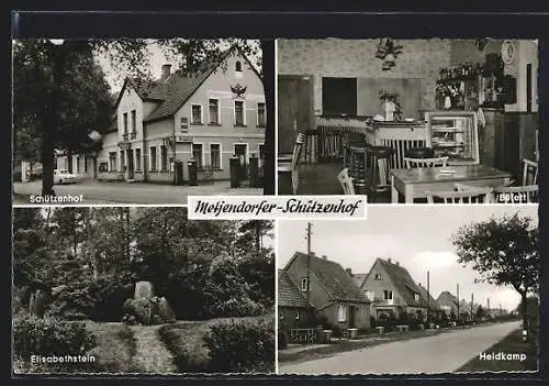 AK Metjendorf, Gasthaus Metjendorfer-Schützenhof und Elisabethstein