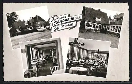 AK Sandkrug / Oldenburg, Cafe Ritterhof, ver. Ansichten