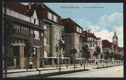 AK Wilhelmshaven, Prinz Heinrich-Strasse mit Häuserzeile
