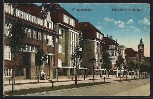 AK Wilhelmshaven, Strassenpartie Prinz-Heinrich-Strasse