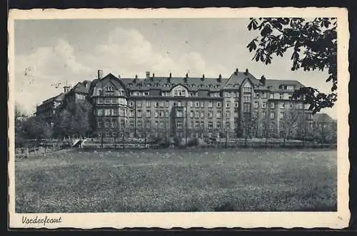 AK Bochum, St. Josefs-Hospital am Stadtpark, Vorderfront