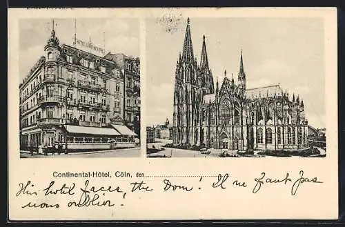 AK Köln, Hôtel Continental, Dom