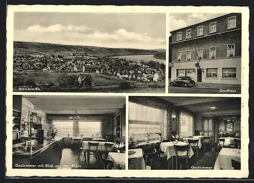 AK Nierstein, Gasthaus Zum Schiff, Gesamtansicht