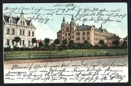 AK Bremerhaven, Blick auf das Gymnasium