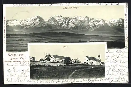 AK Hohenpeissenberg, Allgäuer Berg, Bayer. Rigi, Totalansicht