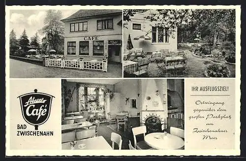 AK Bad Zwischenahn, Ahrens Cafe, Partie im Garten