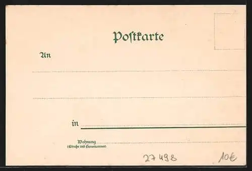 Lithographie Helgoland, Inselansicht, Dampfer Prinzess Elisabeth