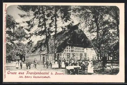 AK Frankenbostel, Ansicht von Joh. Albers Gasthaus
