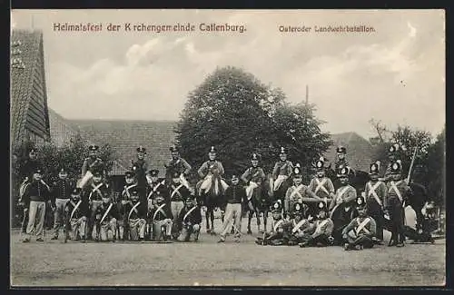 AK Katlenburg, Heimatfest der Kirchengemeinde, Osteroder Landwehrbataillon