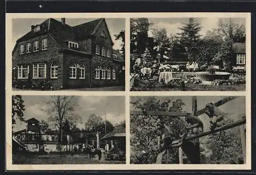 AK Bockhorn / Friesland, Gasthof Grüner Wald am Urwald