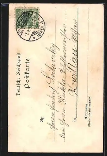 Lithographie Porta Westfalica, Wittekindsburg, Hotel u. Pensionshaus