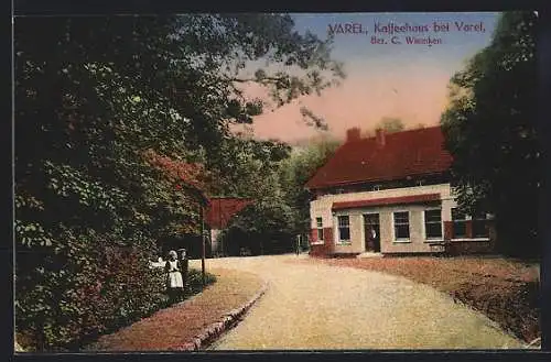 AK Varel / Oldenburg, Gasthaus und Kaffeehaus von C. Wiemken