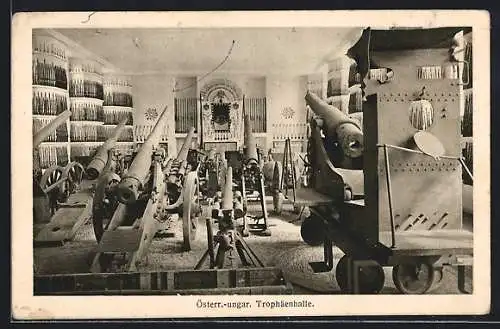 AK Wien, Kriegsausstellung 1916, Österr.- ungar. Trophäenhalle