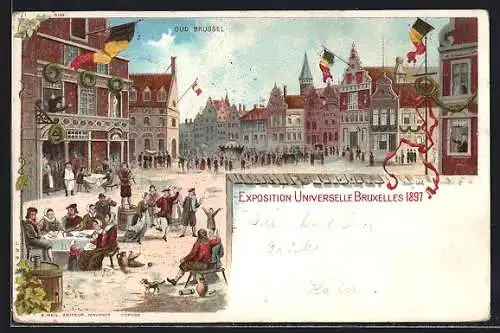 AK Bruxelles, Exposition Universelle 1897, Oud Brussel